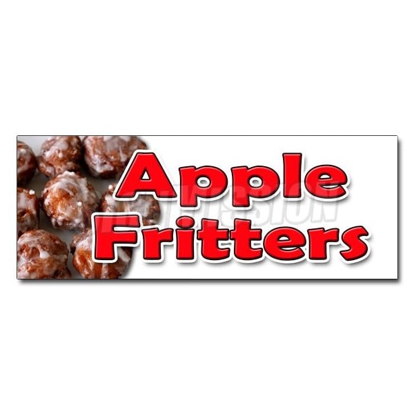 APPLE FRITTERS DECAL sticker baker sweets pastries bakery cakes fried fruit, D-48 Apple Fritters